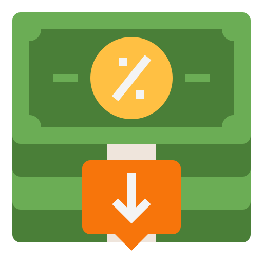Interest rate Generic Flat icon