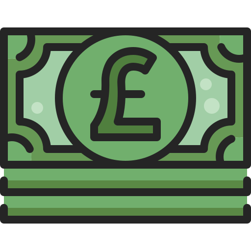 Pound bills Generic Outline Color icon