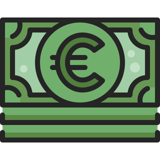 euro-rechnung Generic Outline Color icon