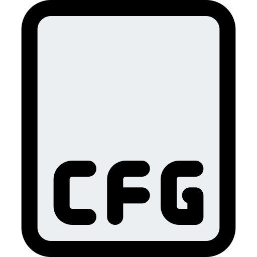 cfg 파일 형식 Pixel Perfect Lineal Color icon