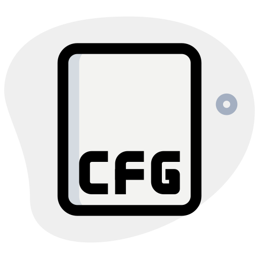 formato de archivo cfg Generic Rounded Shapes icono