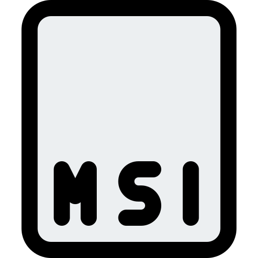 msi-datei Pixel Perfect Lineal Color icon