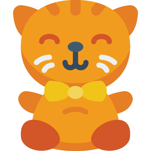 Kitten Basic Miscellany Flat icon