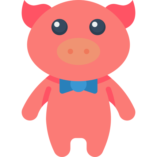 Pig Basic Miscellany Flat icon
