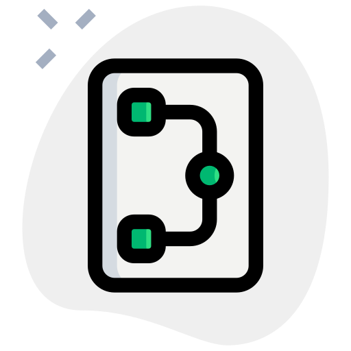 estructura de organización Generic Rounded Shapes icono