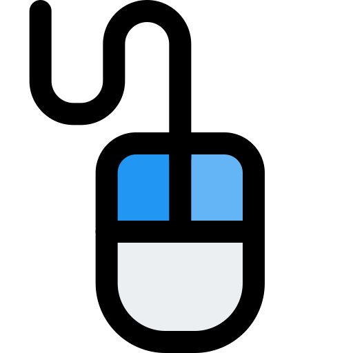 Computer mouse Pixel Perfect Lineal Color icon