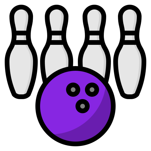 bowling mynamepong Lineal Color icoon