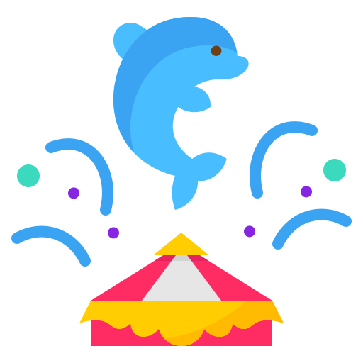 delfin mynamepong Flat ikona