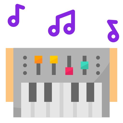 instrumento musical mynamepong Flat icono