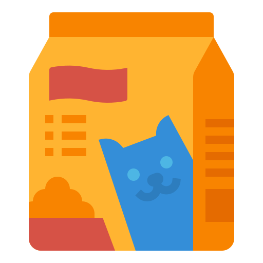 Cat food Aphiradee (monkik) Flat icon