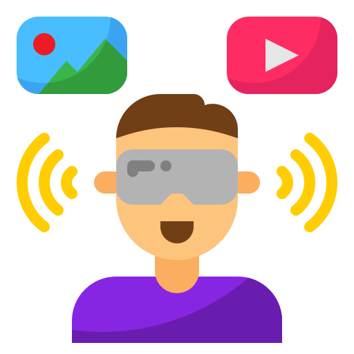 realidad virtual mynamepong Flat icono