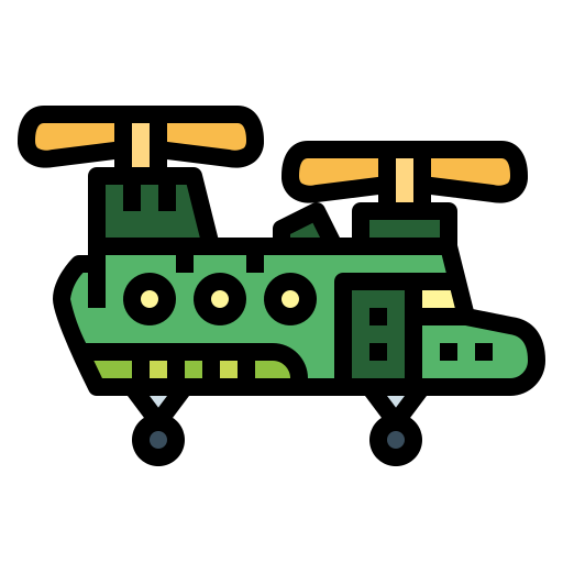 hubschrauber Smalllikeart Lineal Color icon