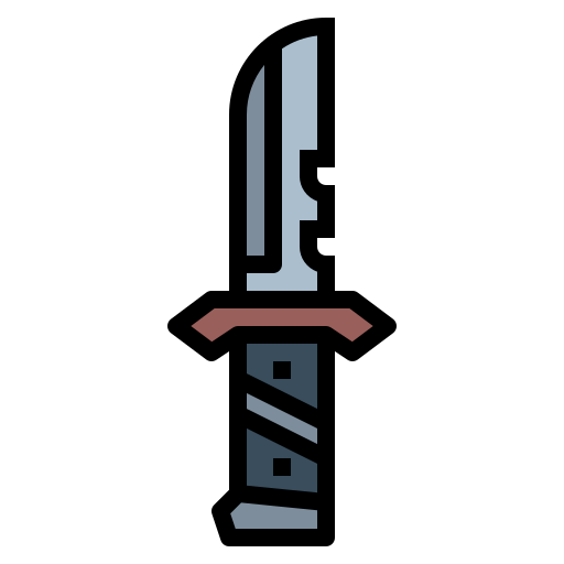 cuchillo Smalllikeart Lineal Color icono