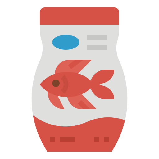 Fish food Aphiradee (monkik) Flat icon
