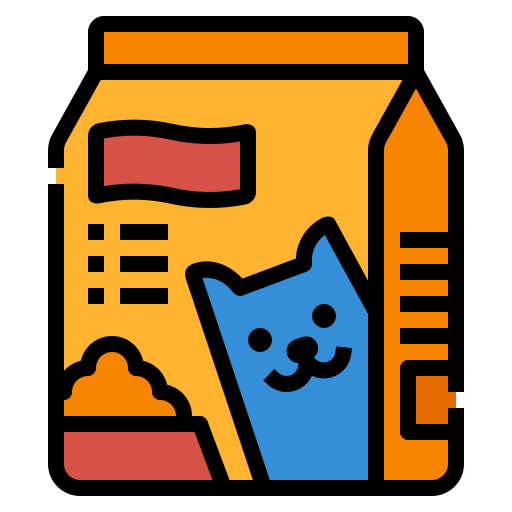 katzenfutter Aphiradee (monkik) Lineal Color icon