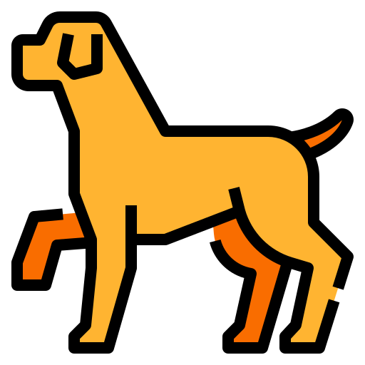 Собака Aphiradee (monkik) Lineal Color иконка
