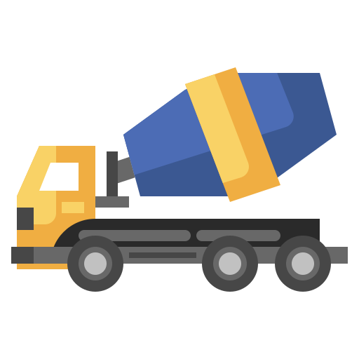 Concrete mixer Surang Flat icon