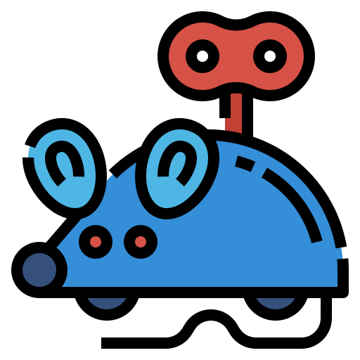 Мышь игрушка Aphiradee (monkik) Lineal Color иконка