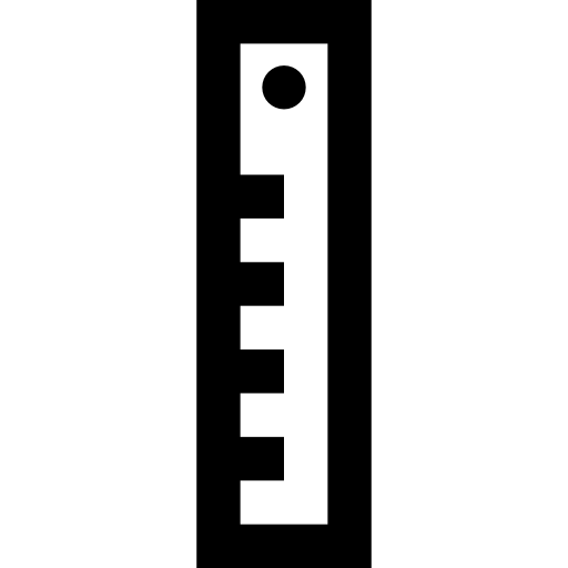 gobernante Basic Straight Lineal icono