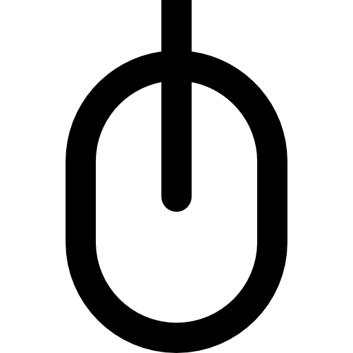 mysz Basic Straight Lineal ikona