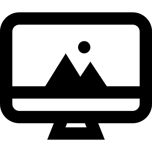 komputer Basic Straight Lineal ikona