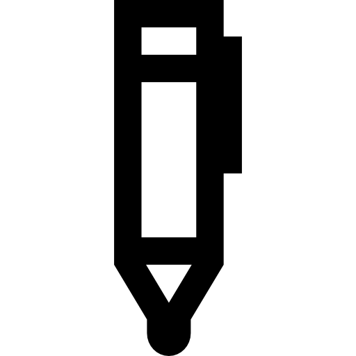 penna Basic Straight Lineal icona