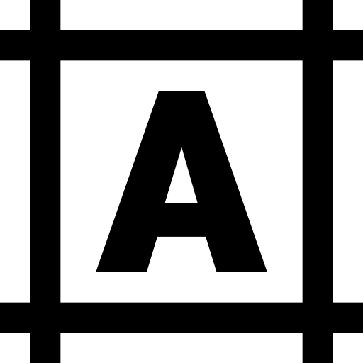 typografia Basic Straight Lineal ikona