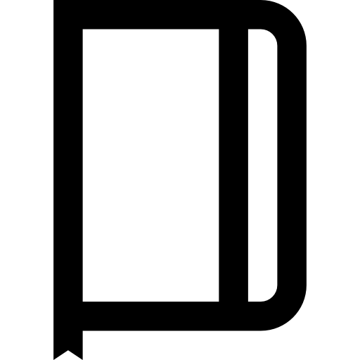 schetsboek Basic Straight Lineal icoon