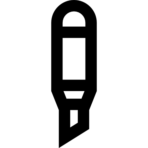 メス Basic Straight Lineal icon