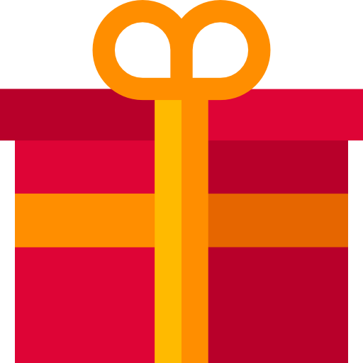 caja de regalo Basic Straight Flat icono