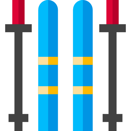 Ski Basic Straight Flat icon