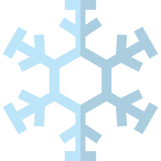 płatek śniegu Basic Straight Flat ikona