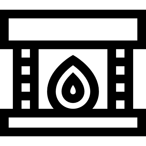 Fireplace Basic Straight Lineal icon