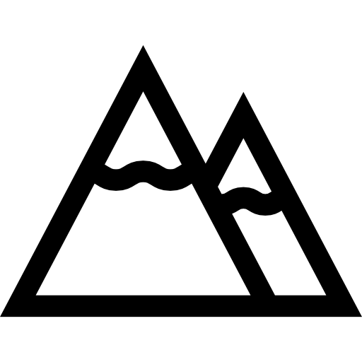 Mountain Basic Straight Lineal icon