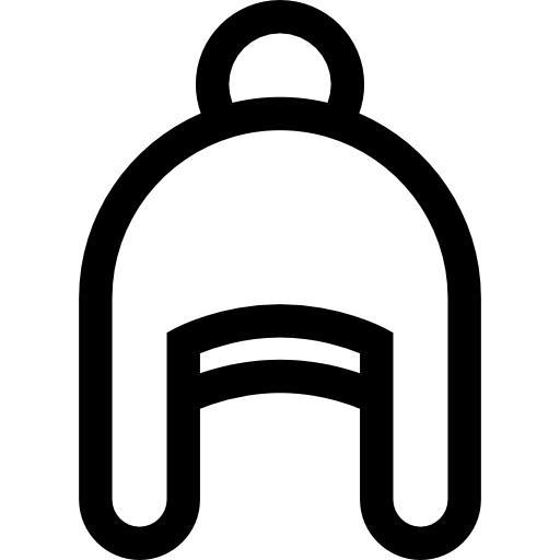 chapeau d'hiver Basic Straight Lineal Icône