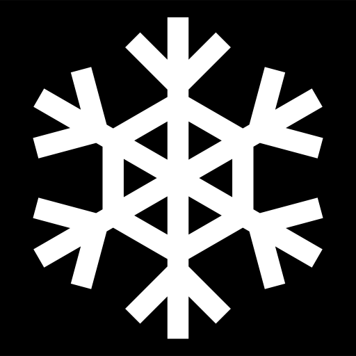 flocon de neige Basic Straight Filled Icône