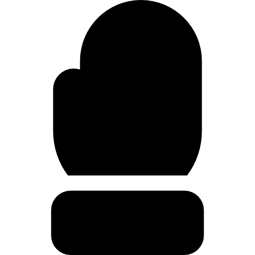 Mitten Basic Straight Filled icon