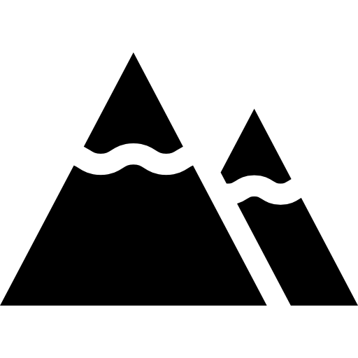 山 Basic Straight Filled icon