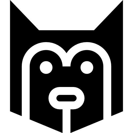 husky siberiano Basic Straight Filled icono