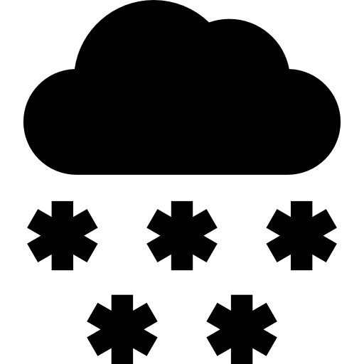 雪が降る Basic Straight Filled icon
