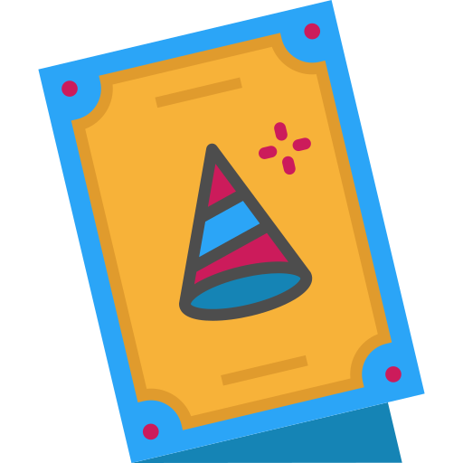 Birthday card Special Flat icon