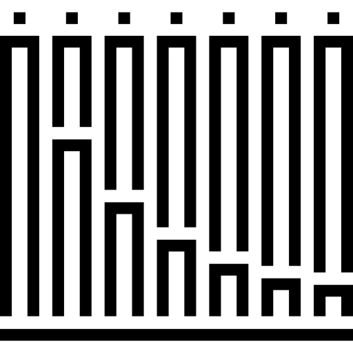 balkendiagramm Maxim Flat Lineal icon