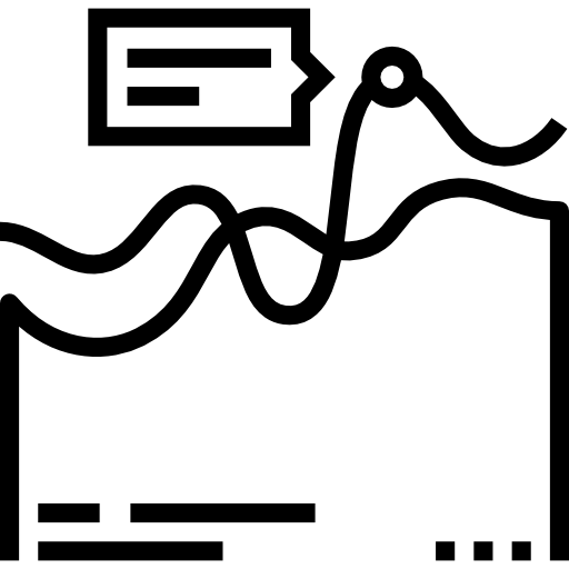 liniendiagramm Maxim Flat Lineal icon
