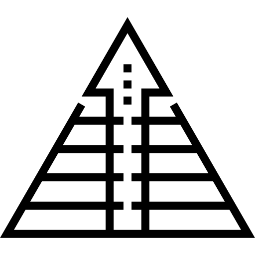 piramide Maxim Flat Lineal icona