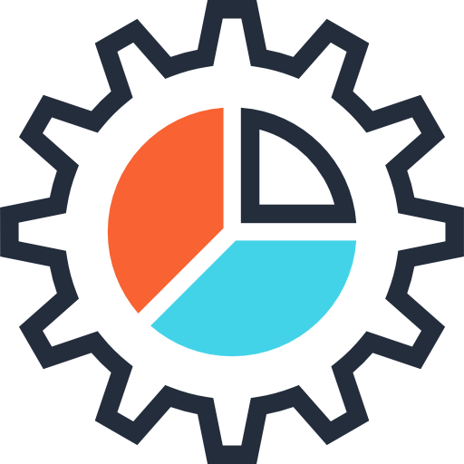 Pie chart Maxim Flat Two Tone Linear colors icon