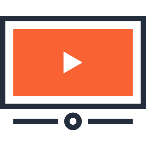 Video player Maxim Flat Two Tone Linear colors icon