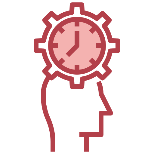 Time management Surang Red icon