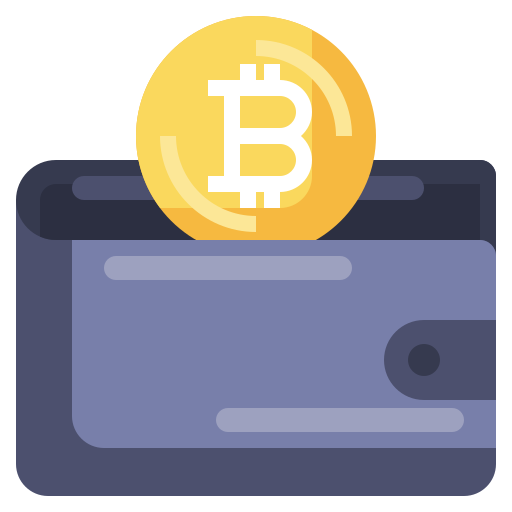 Bitcoin wallet Surang Flat icon