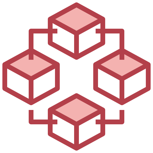 blockchain Surang Red ikona