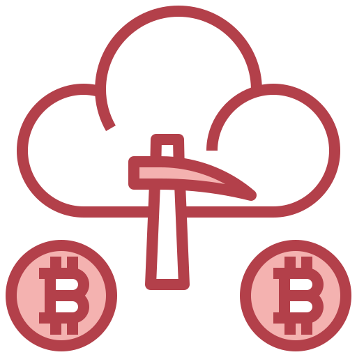 cloud mining Surang Red icon